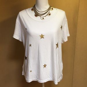Sundry gold foil stars t-shirt, size 3